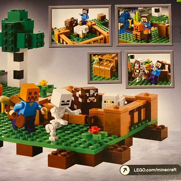 🥕 Lego 21114 Minecraft The Farm 🐑 Steve Skeleton Cow Sheep Minifigures Retired - Picture 12 of 16